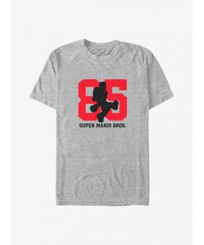 Mario Super Bro 85 Mario Silhouette Big & Tall T-Shirt $10.26 T-Shirts