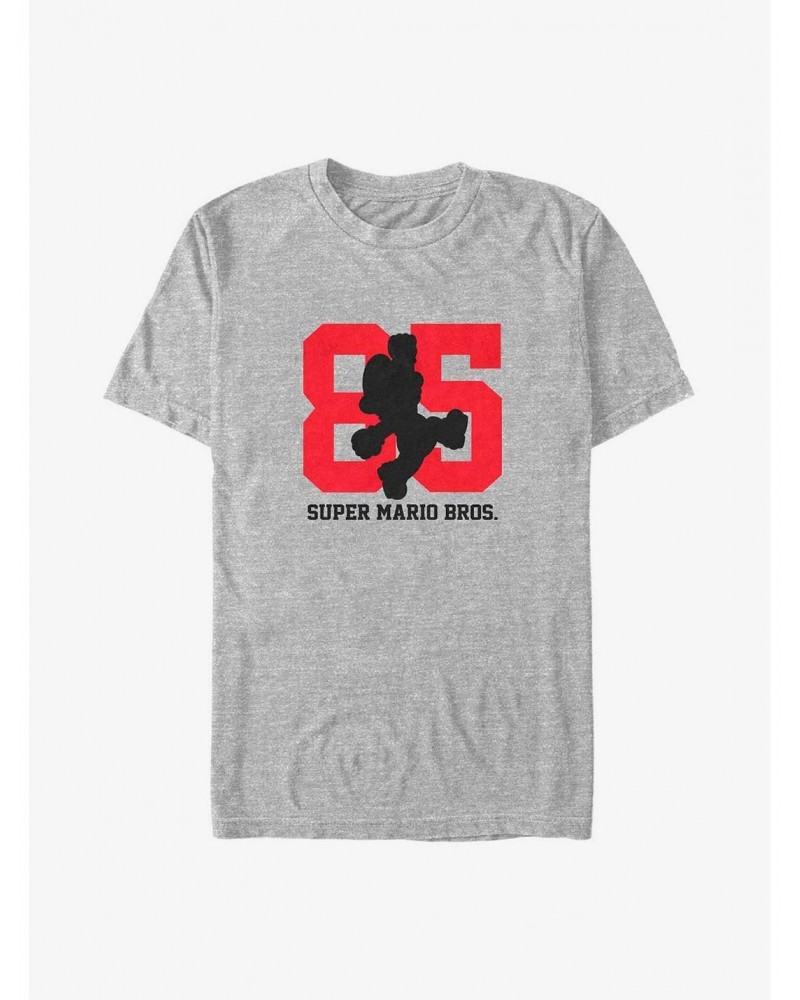 Mario Super Bro 85 Mario Silhouette Big & Tall T-Shirt $10.26 T-Shirts