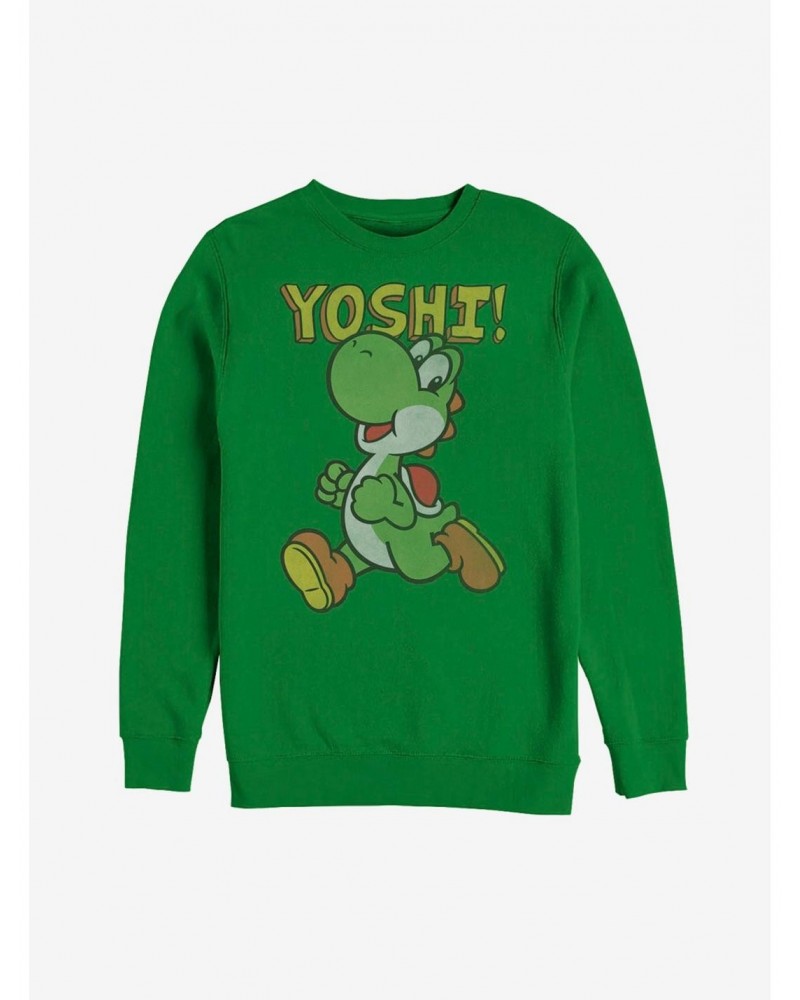 Nintendo Running Yoshi Sweatshirt $7.75 Sweatshirts