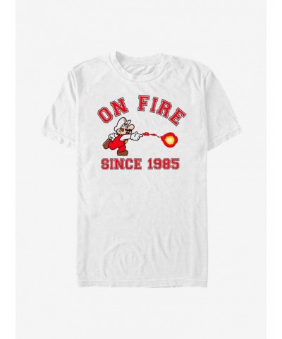 Super Mario On Fire T-Shirt $5.02 T-Shirts