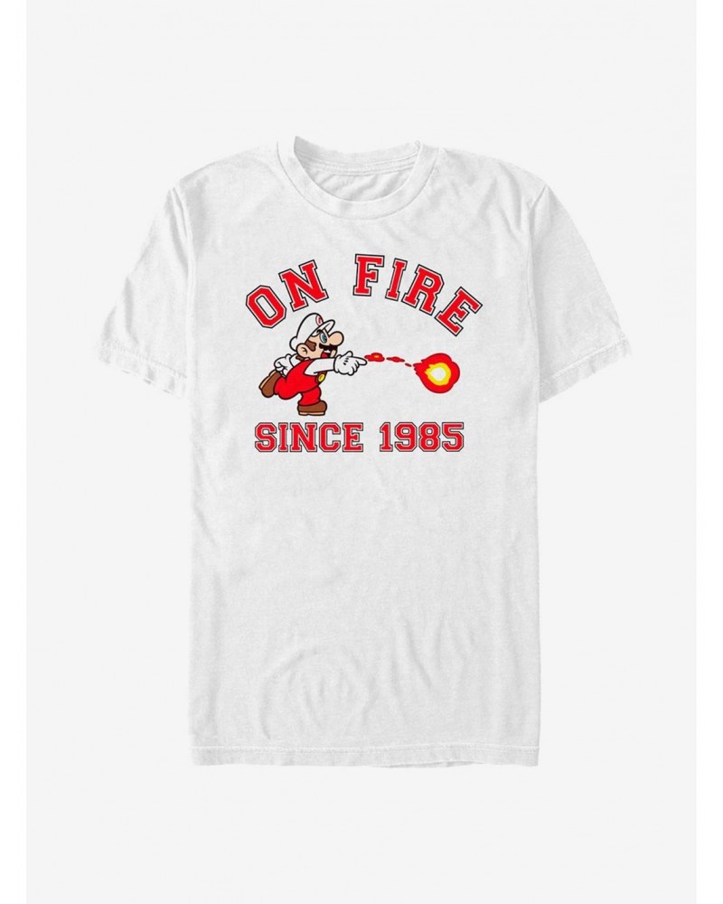 Super Mario On Fire T-Shirt $5.02 T-Shirts