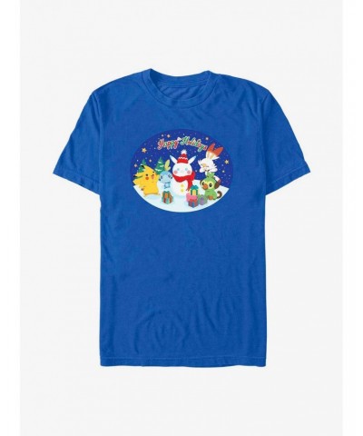 Pokemon Happy Holidays Snow Globe T-Shirt $7.03 T-Shirts