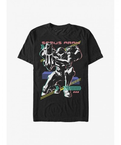 Nintendo Metroid Samus Aran Neon Extra Soft T-Shirt $8.58 T-Shirts