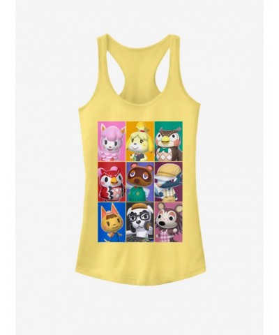 Nintendo Animal Crossing Character Blocks Girls Tank $5.93 Tanks