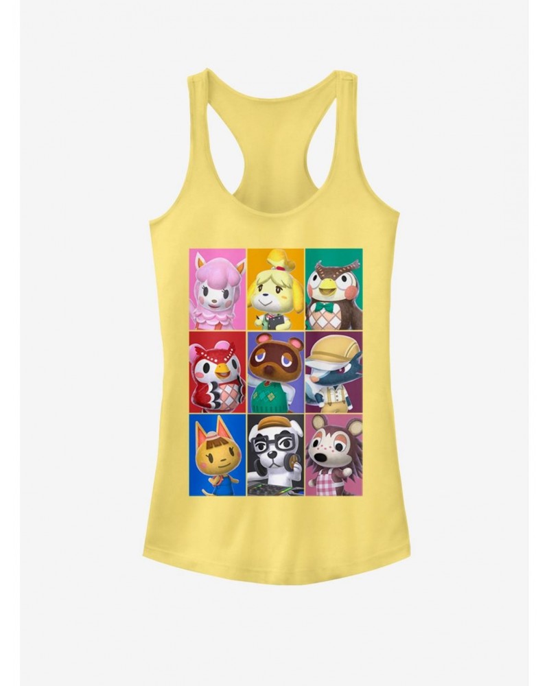 Nintendo Animal Crossing Character Blocks Girls Tank $5.93 Tanks