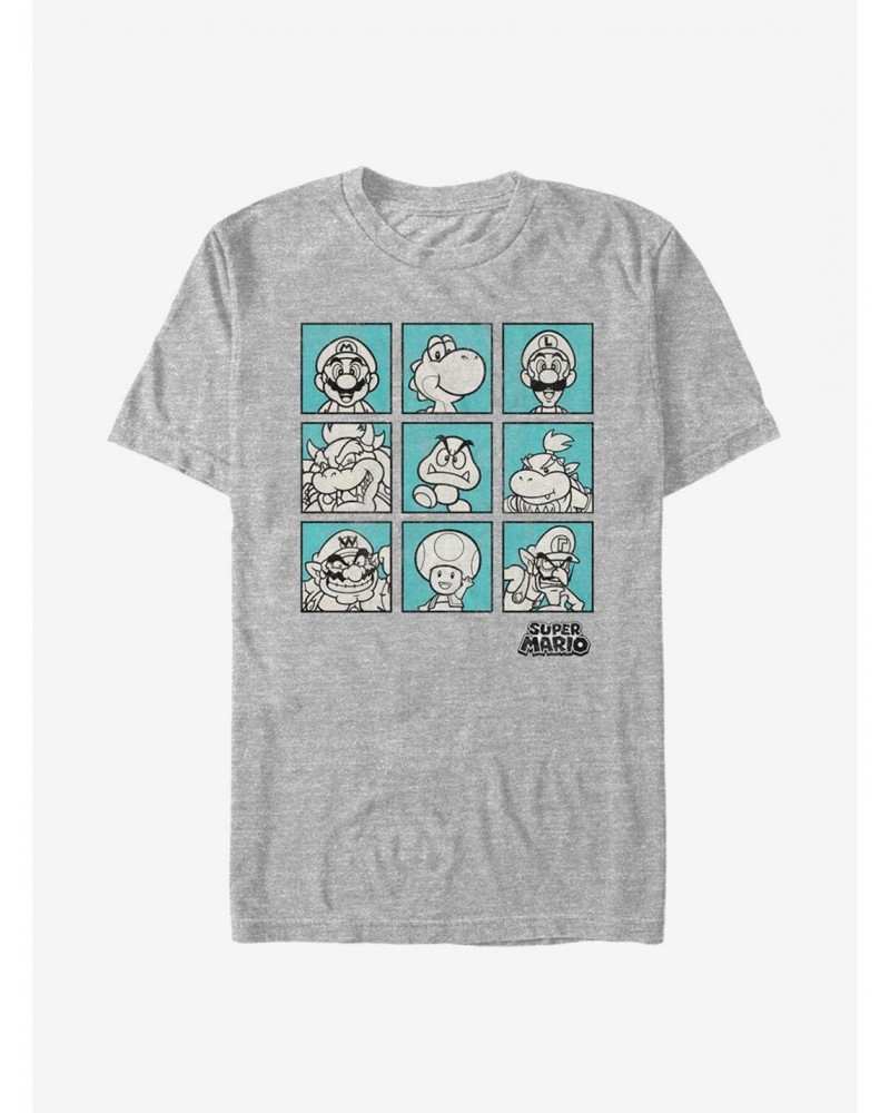 Super Mario Box Seats T-Shirt $8.03 T-Shirts