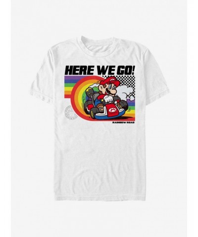 Super Mario Rainbow Road Pride T-Shirt $5.19 T-Shirts