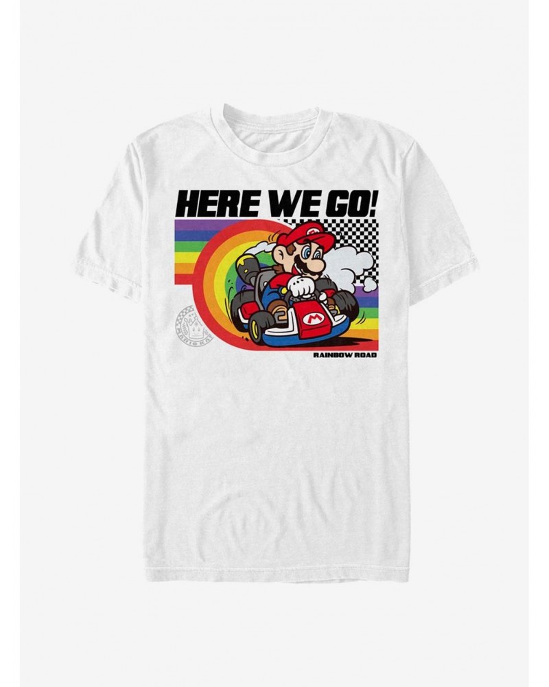 Super Mario Rainbow Road Pride T-Shirt $5.19 T-Shirts