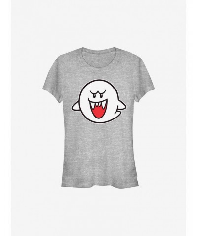 Nintendo Straight Up Boo Girls T-Shirt $7.67 T-Shirts