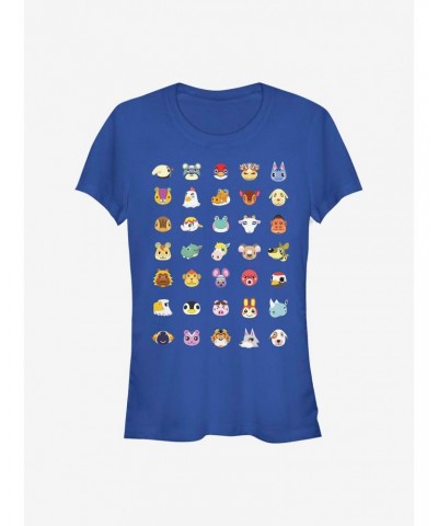 Nintendo Animal Crossing Character Heads Girls T-Shirt $7.49 T-Shirts