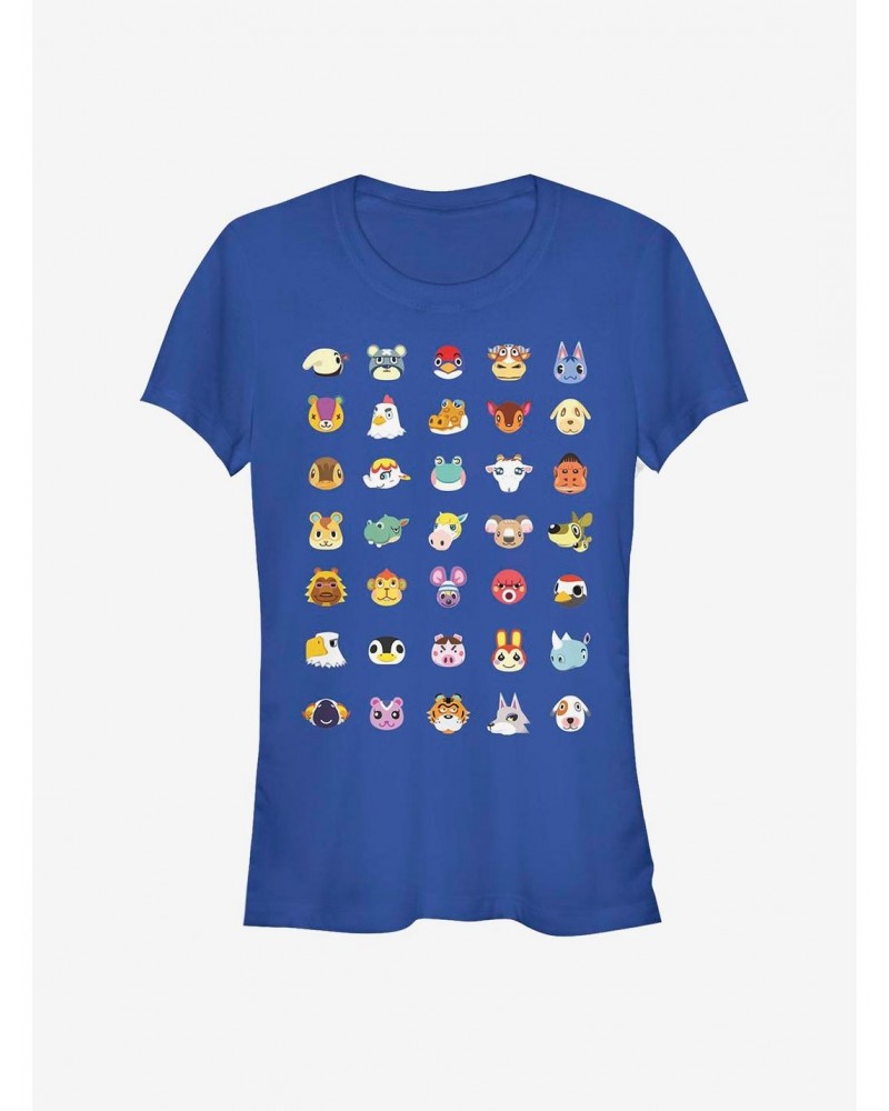 Nintendo Animal Crossing Character Heads Girls T-Shirt $7.49 T-Shirts