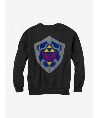 Nintendo Legend of Zelda Hylian Shield Sweatshirt $11.88 Sweatshirts