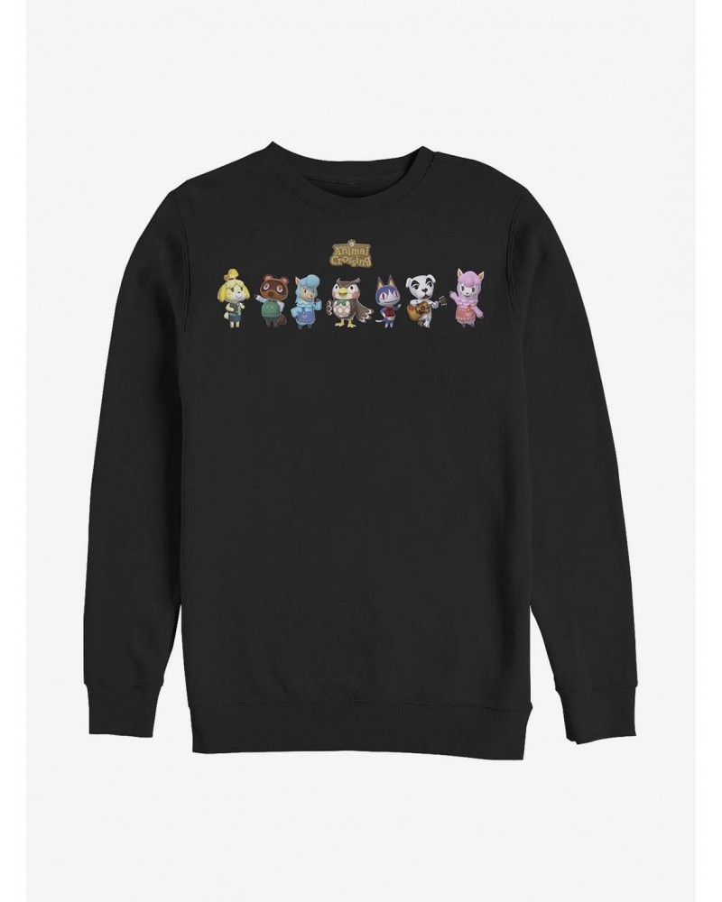 Nintendo Animal Crossing Main Players Crew Sweatshirt $11.11 Sweatshirts