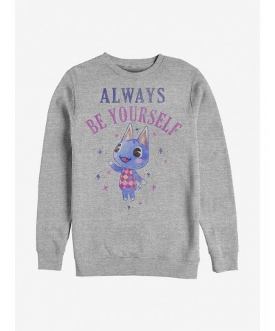 Nintendo Animal Crossing Be Yourself Crew Sweatshirt $12.40 Sweatshirts