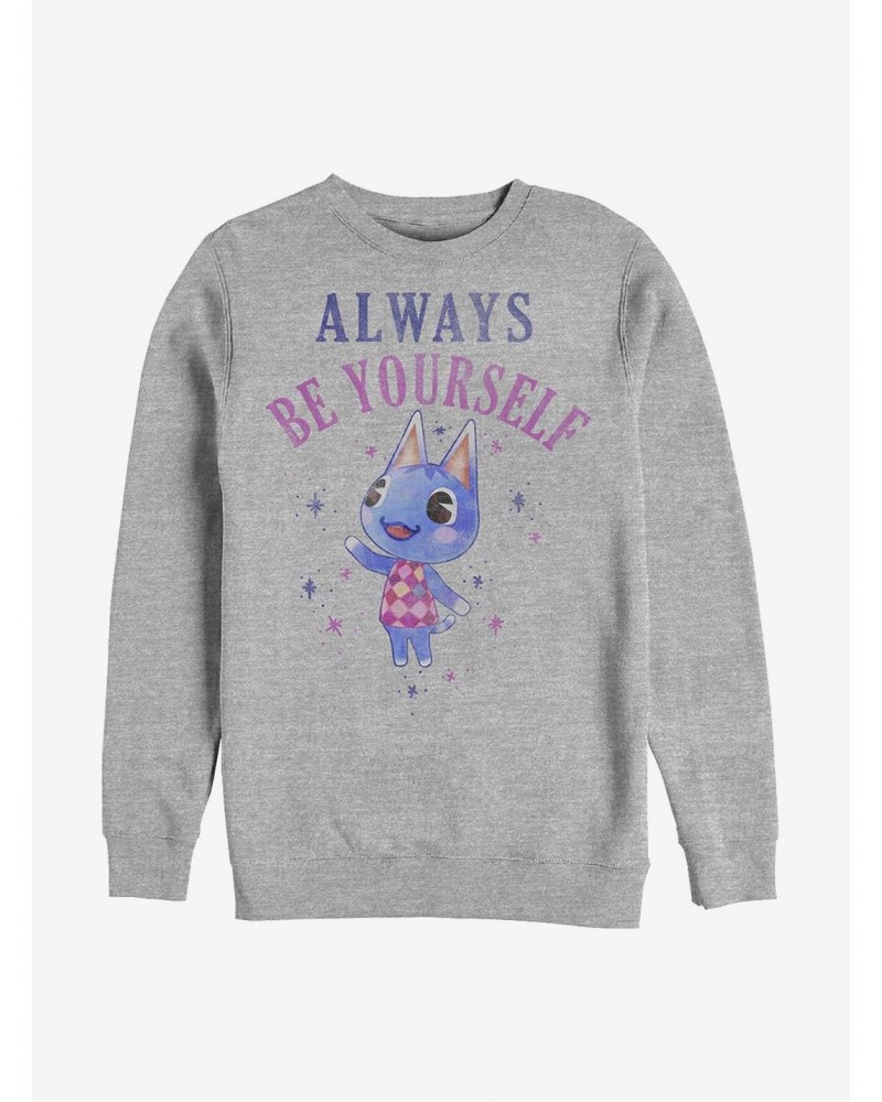 Nintendo Animal Crossing Be Yourself Crew Sweatshirt $12.40 Sweatshirts