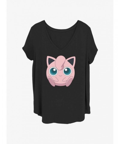 Pokemon Jigglypuff Face Girls T-Shirt Plus Size $7.08 T-Shirts