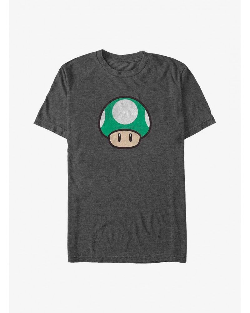 Mario One Up Mushroom Big & Tall T-Shirt $8.58 T-Shirts