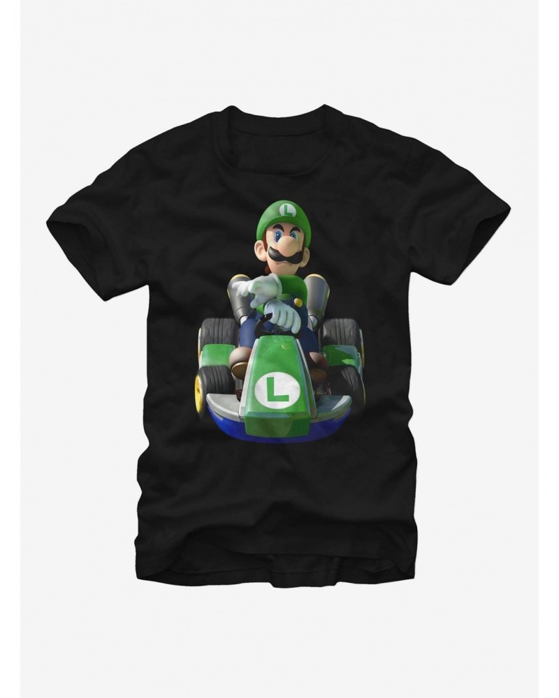 Nintendo Mario Kart Luigi Driving T-Shirt $7.03 T-Shirts