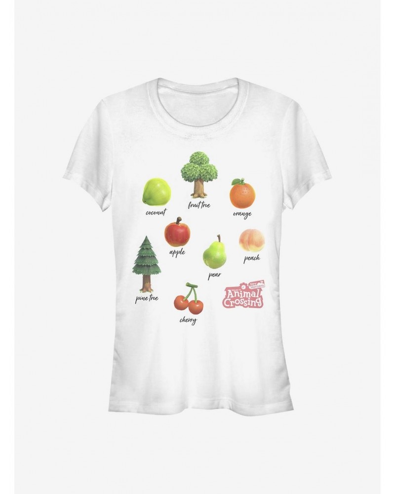 Nintendo Animal Crossing Fruits And Trees Girls T-Shirt $7.67 T-Shirts