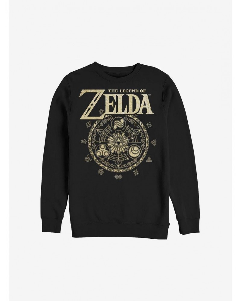 Nintendo The Legend Of Zelda Emblem Cir Crew Sweatshirt $12.66 Sweatshirts