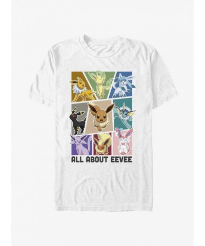 Pokemon All About Eevee Extra Soft T-Shirt $8.58 T-Shirts