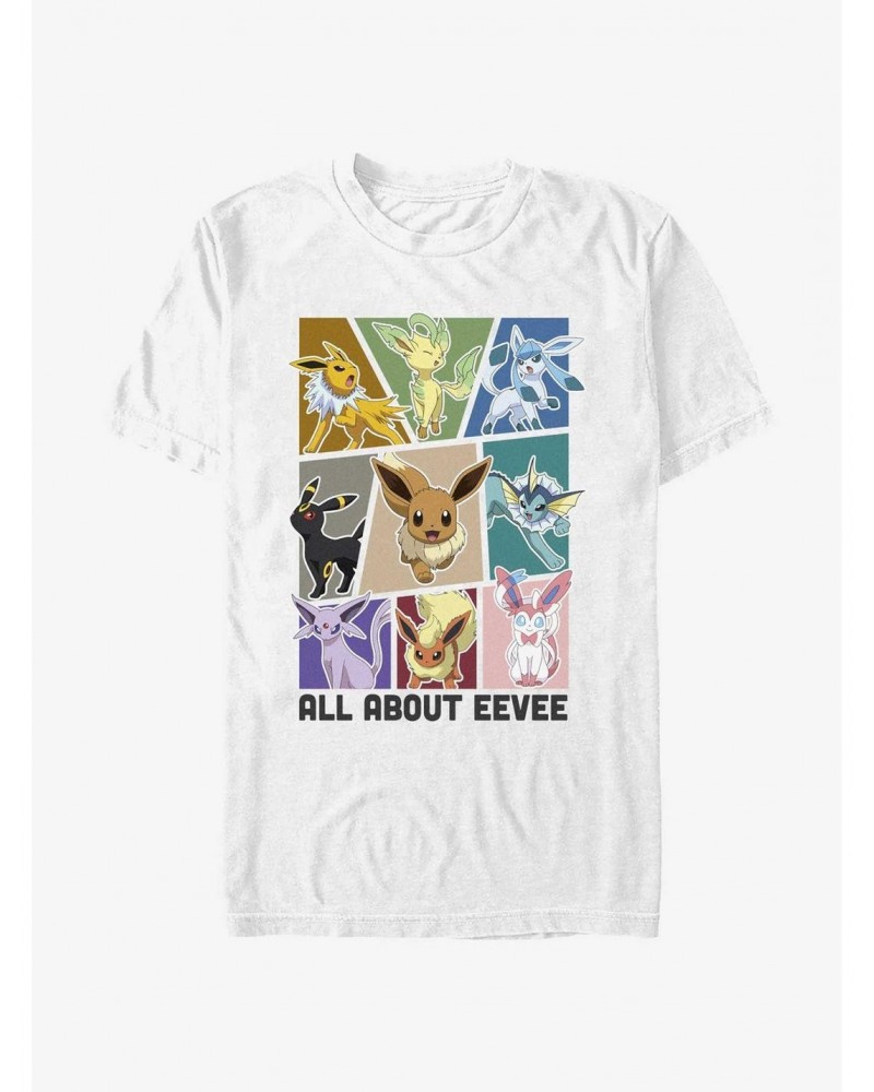 Pokemon All About Eevee Extra Soft T-Shirt $8.58 T-Shirts