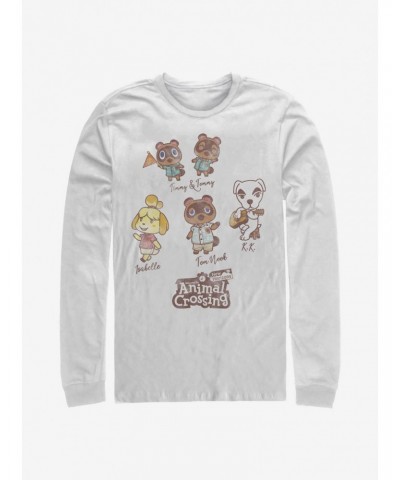 Animal Crossing Character Textbook Long-Sleeve T-Shirt $7.60 T-Shirts