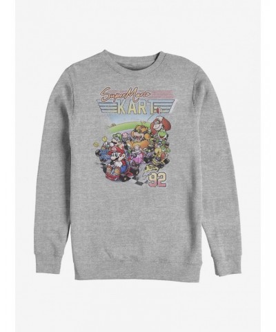 Super Mario Kart Nineties Crew Sweatshirt $8.52 Sweatshirts