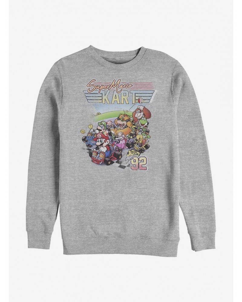 Super Mario Kart Nineties Crew Sweatshirt $8.52 Sweatshirts