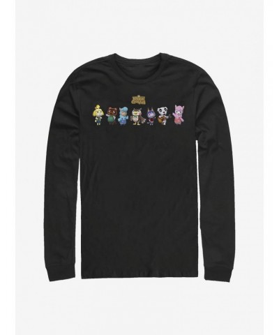 Nintendo Animal Crossing Main Players Long-Sleeve T-Shirt $8.29 T-Shirts