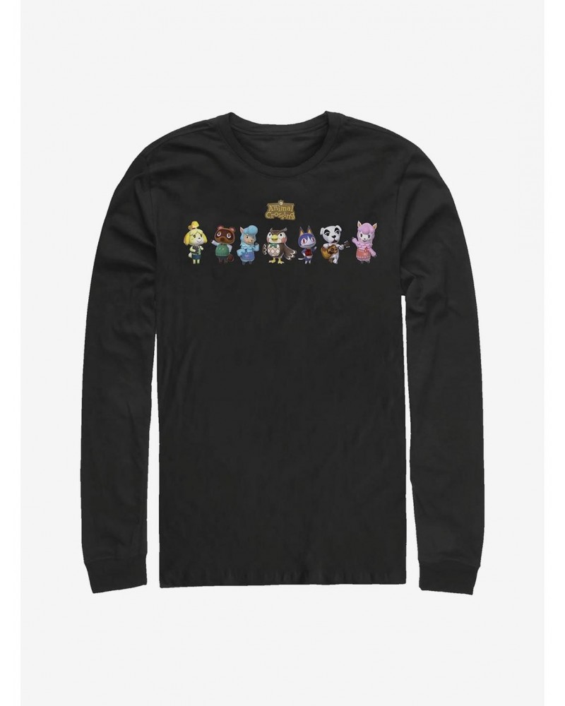 Nintendo Animal Crossing Main Players Long-Sleeve T-Shirt $8.29 T-Shirts