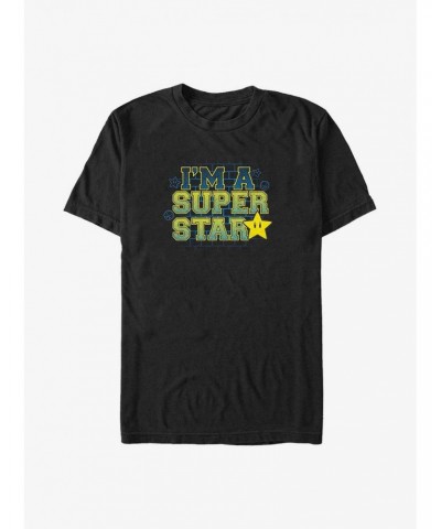 Mario I'm A Super Star Big & Tall T-Shirt $9.63 T-Shirts