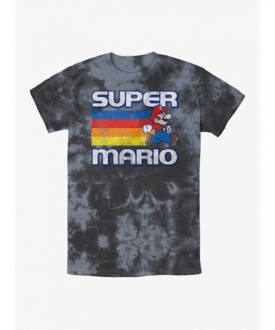 Nintendo Fast Lane Mario Tie-Dye T-Shirt $8.88 T-Shirts