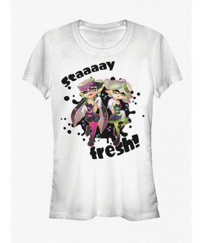 Nintendo Splatoon Stay Fresh Girls T-Shirt $5.58 T-Shirts