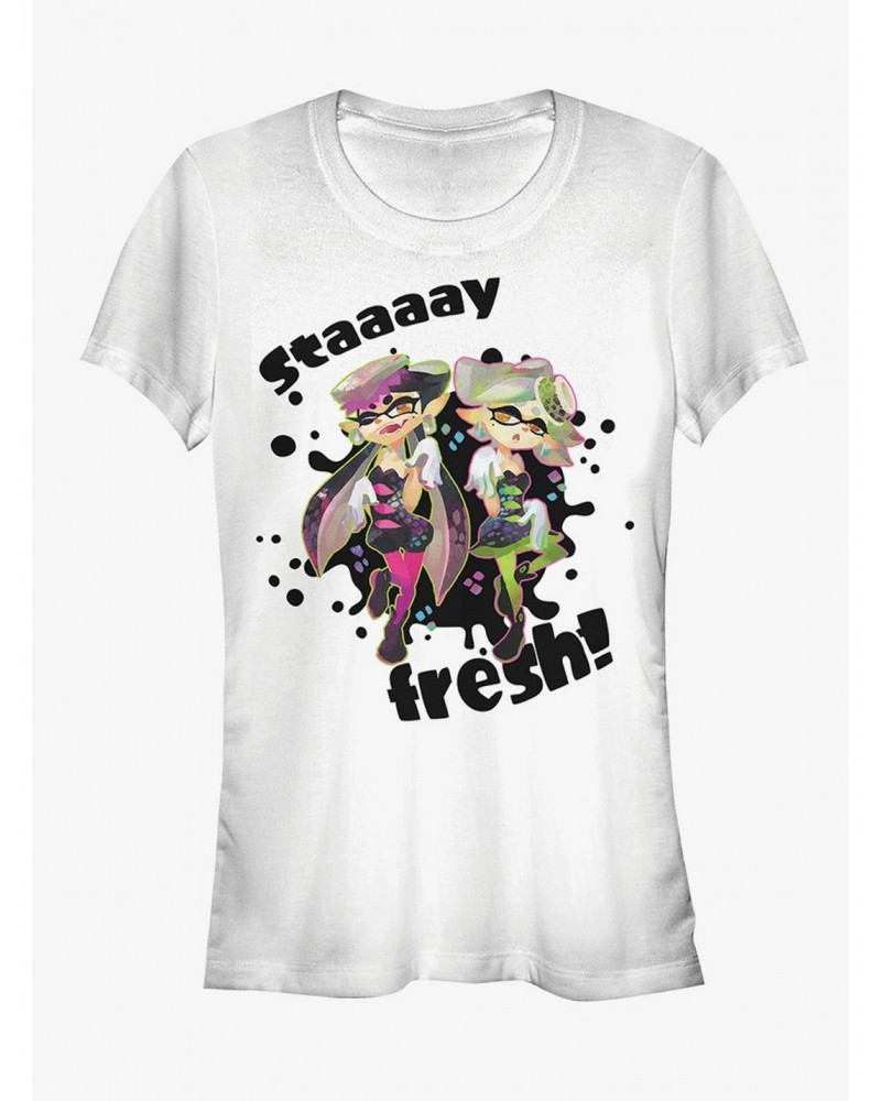 Nintendo Splatoon Stay Fresh Girls T-Shirt $5.58 T-Shirts