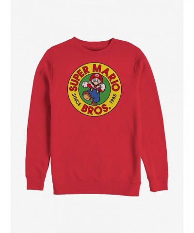 Nintendo Mario Since 1985 Crew Sweatshirt $12.92 Sweatshirts