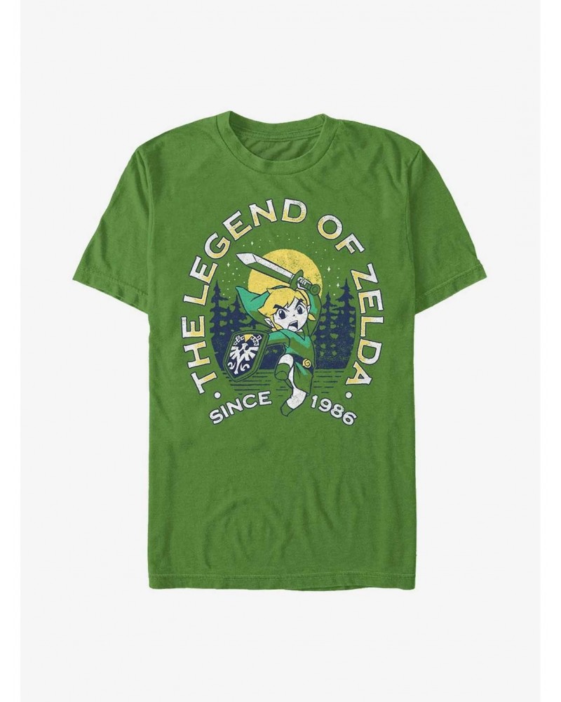 The Legend of Zelda Outdoor Link Crest T-Shirt $6.86 T-Shirts