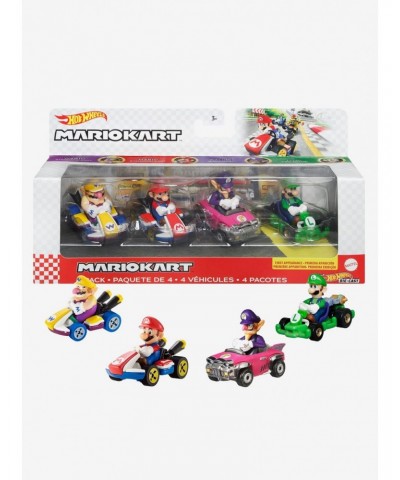 Hot Wheels Super Mario Mario Kart 4 Pack $9.32 Merchandises