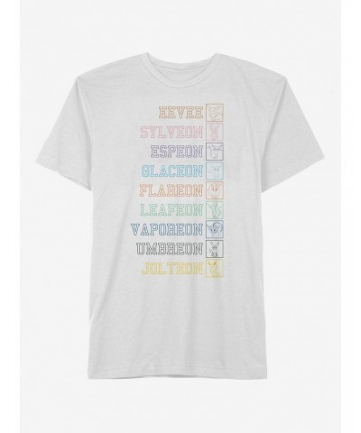 Pokemon Eeveelutions List T-Shirt $7.19 T-Shirts