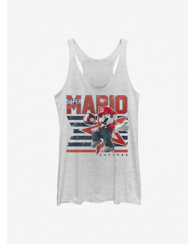 Nintendo Mario Soccer Stripes Girls Tank Htr $5.44 Tanks