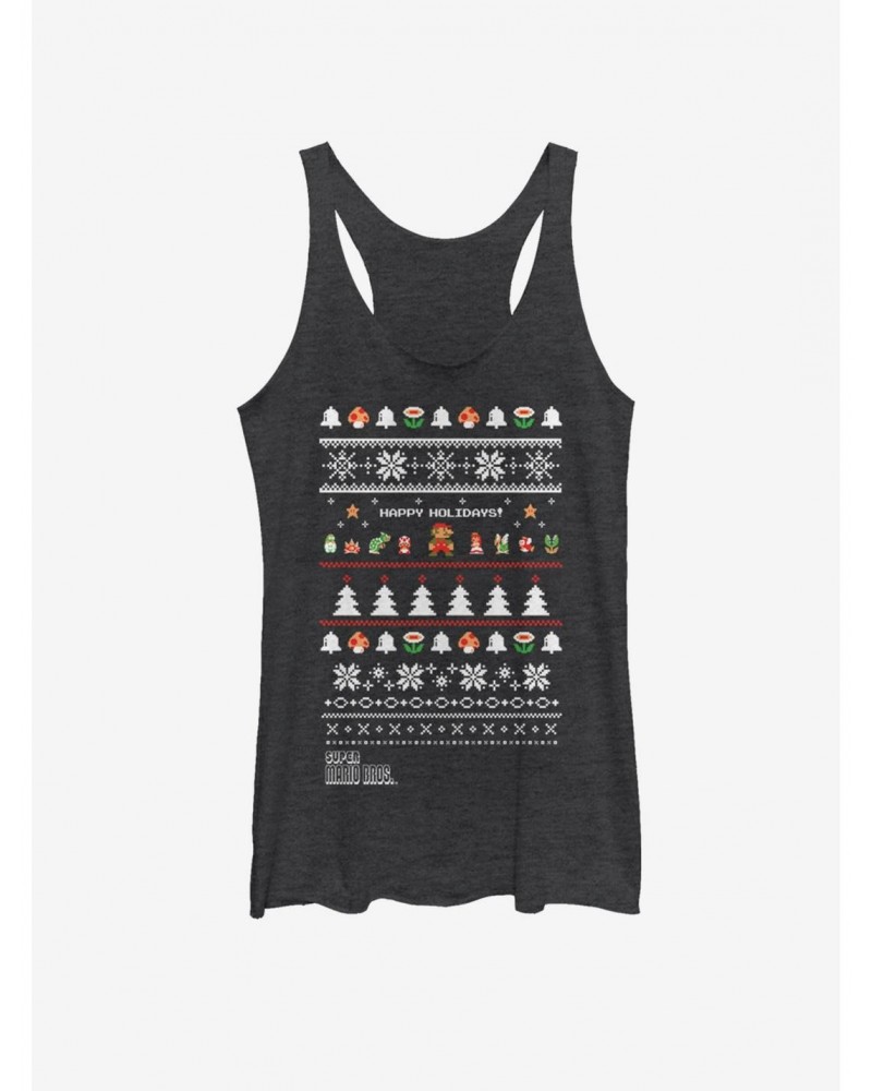 Nintendo Characters Holiday Art Girls Tank $7.43 Tanks