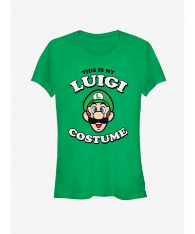 Nintendo Luigi Costume Girls T-Shirt $5.23 T-Shirts