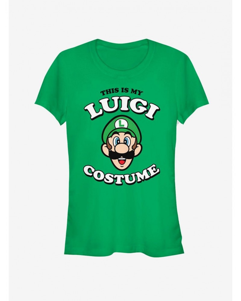 Nintendo Luigi Costume Girls T-Shirt $5.23 T-Shirts