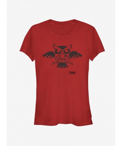 Nintendo The Legend of Zelda: Link's Awakening Owl Glyph Girls T-Shirt $6.27 T-Shirts