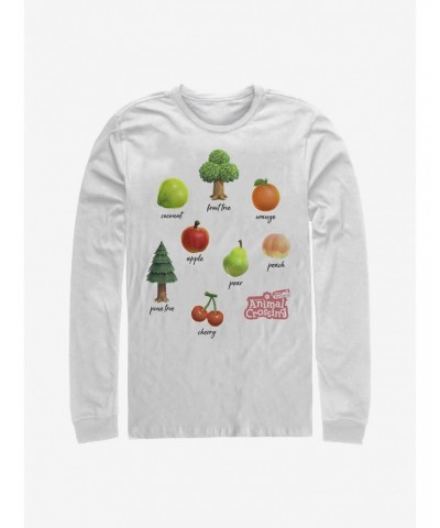 Nintendo Animal Crossing Fruits And Trees Long-Sleeve T-Shirt $11.05 T-Shirts