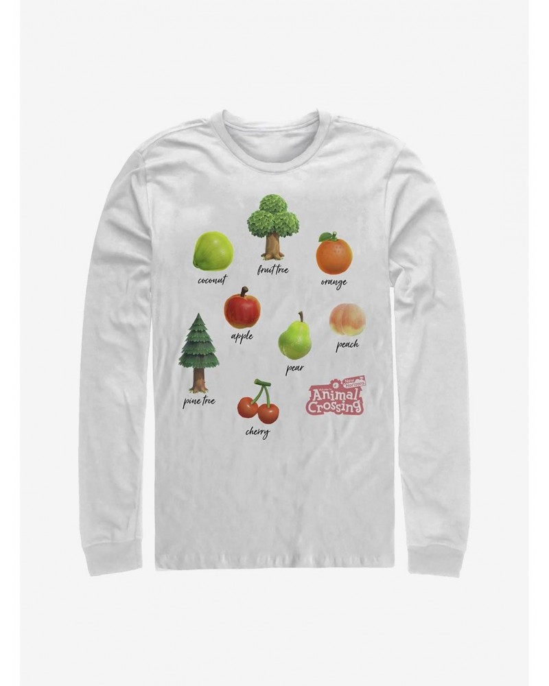 Nintendo Animal Crossing Fruits And Trees Long-Sleeve T-Shirt $11.05 T-Shirts