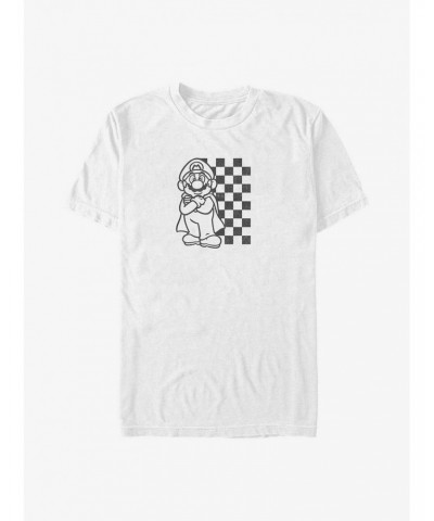 Nintendo Mario Checkered Mario T-Shirt $6.36 T-Shirts