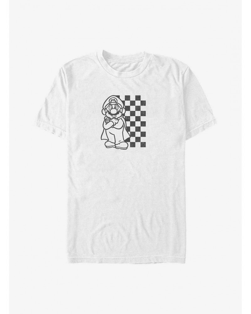 Nintendo Mario Checkered Mario T-Shirt $6.36 T-Shirts