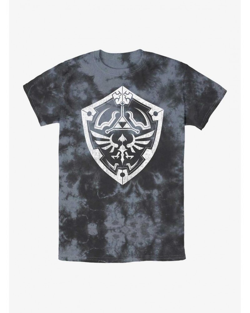 Nintendo The Legend of Zelda Link's Shield Tie-Dye T-Shirt $7.98 T-Shirts