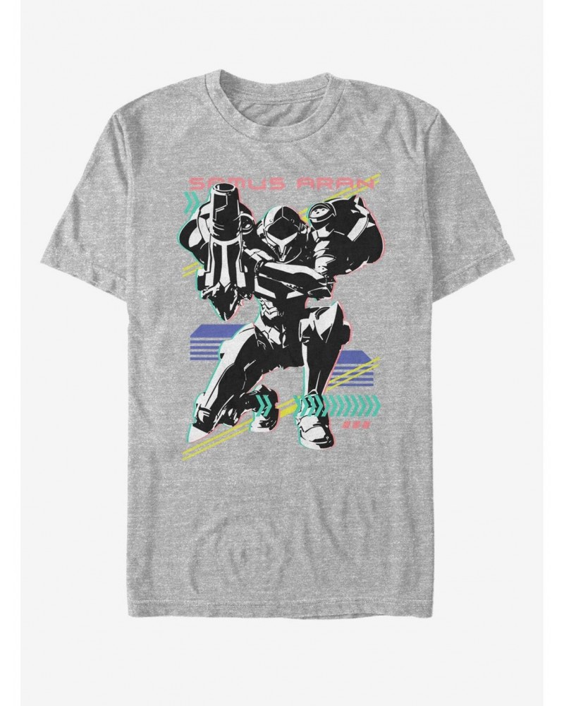 Nintendo Samus Aran Neon T-Shirt $5.19 T-Shirts